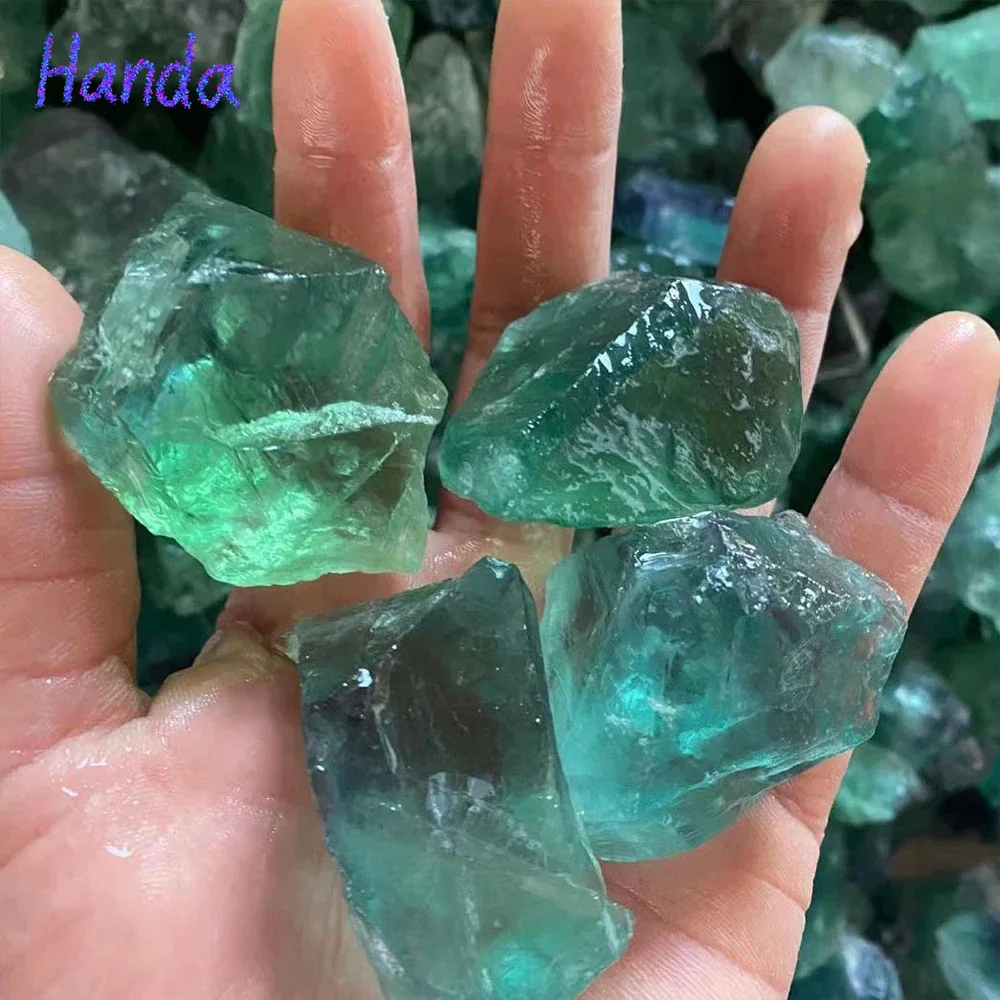 Natural Raw Rough Green Fluorite Garden Home Decoration Quartz Crystal Healing Crystal Diffuse Stone Mineral Specimen