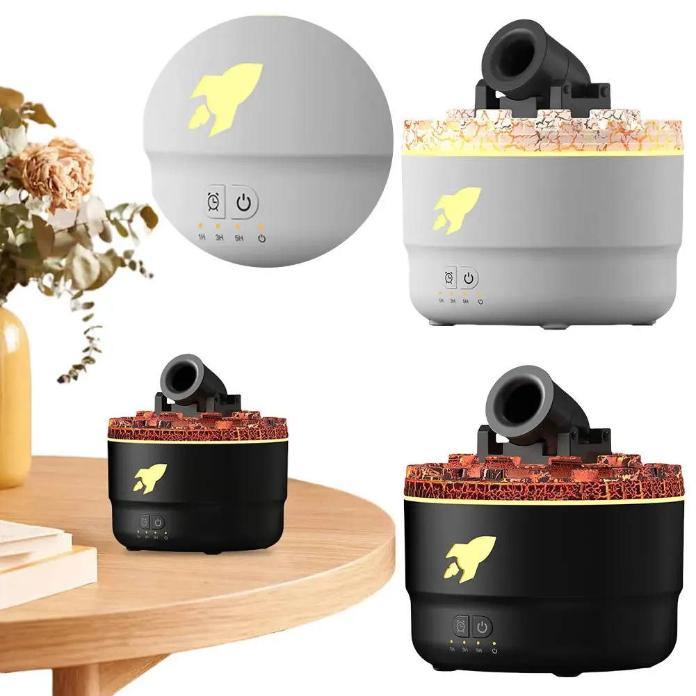 Volcanic Crack Light Cannons Humidifier Essential Oil Diffuser Cannon Blast Turret Aromatherapy Humidifier Aromatherapy Diffuser