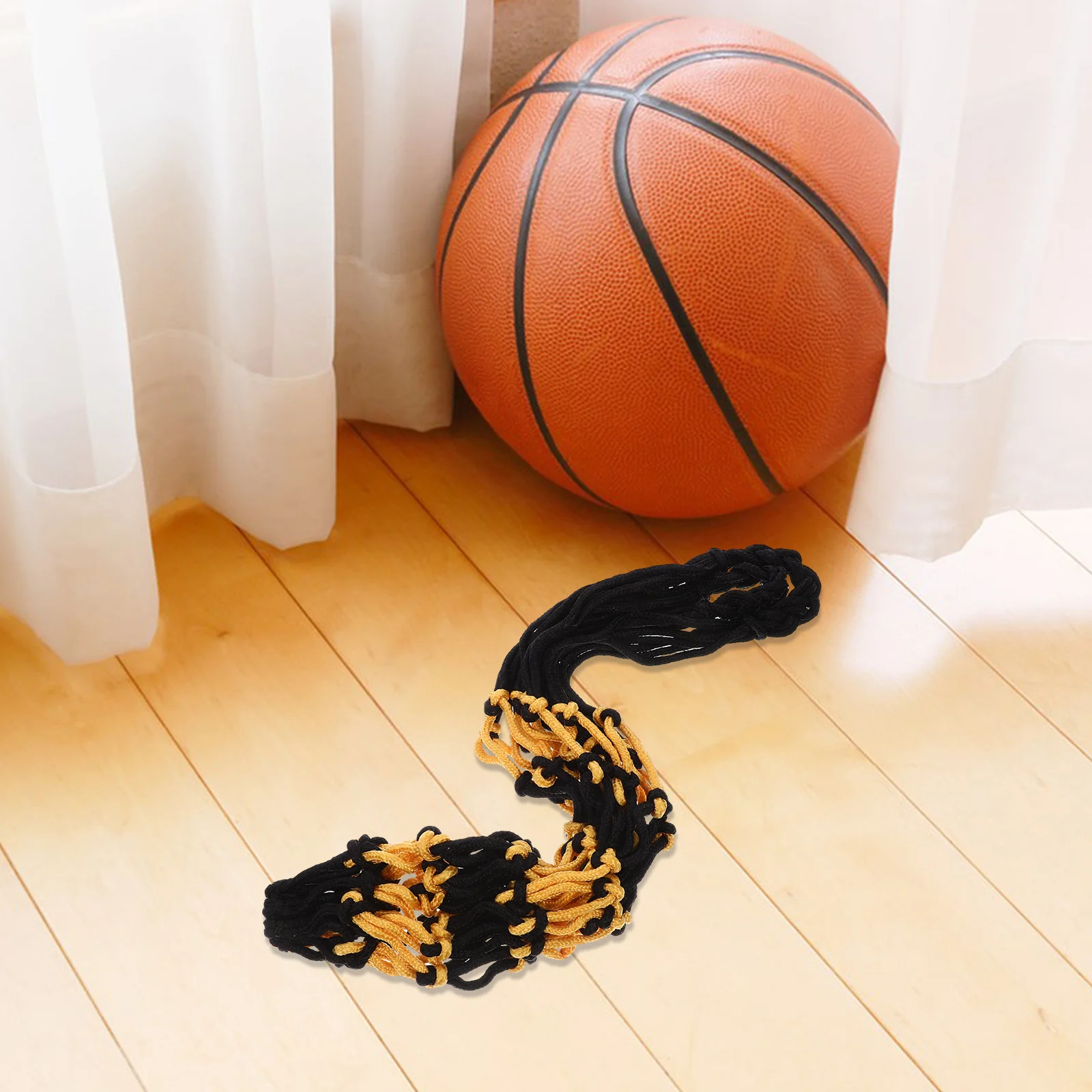 バスケットボールネットバッグポータブルスポーツボールオーガナイザー多機能メッシュ収納便利なボールキャリアポーチ屋外