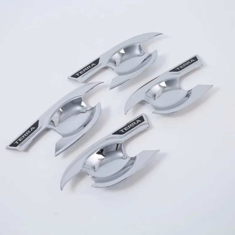 Fit For NISSAN Terra 2018-2022 Accessory glossy black Carbon fibre pattern car side Door Handle bowl Covers Trim 2018 -2022 view 5