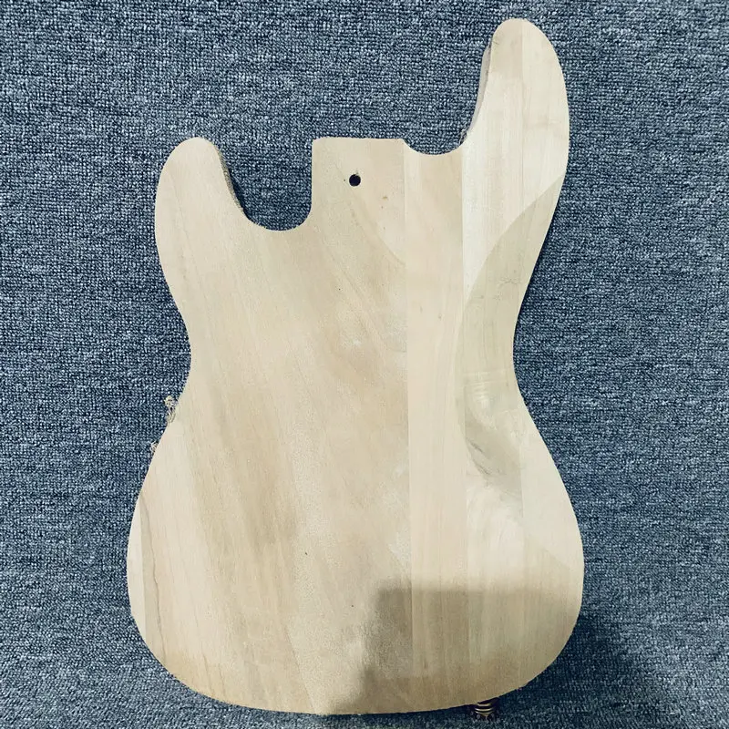 FB468 Precision Bass Semi Finishing Electric Bass Body in Solid Basswood for 4 or 5 String Bass Guitar DIY