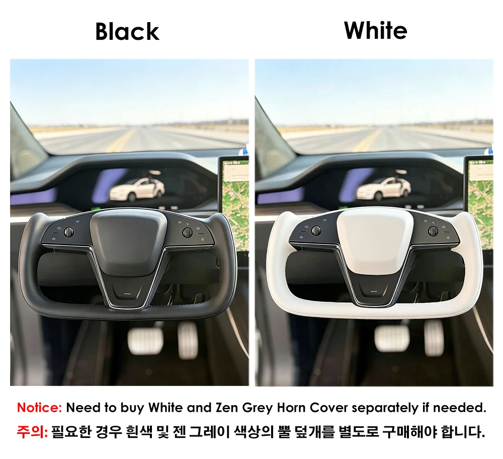 VJOYCAR 2026 Newest for Tesla New Model X 380mm YOKE Steering Wheel for Model S Pre-installed YOKE Racing Handle with Heating
