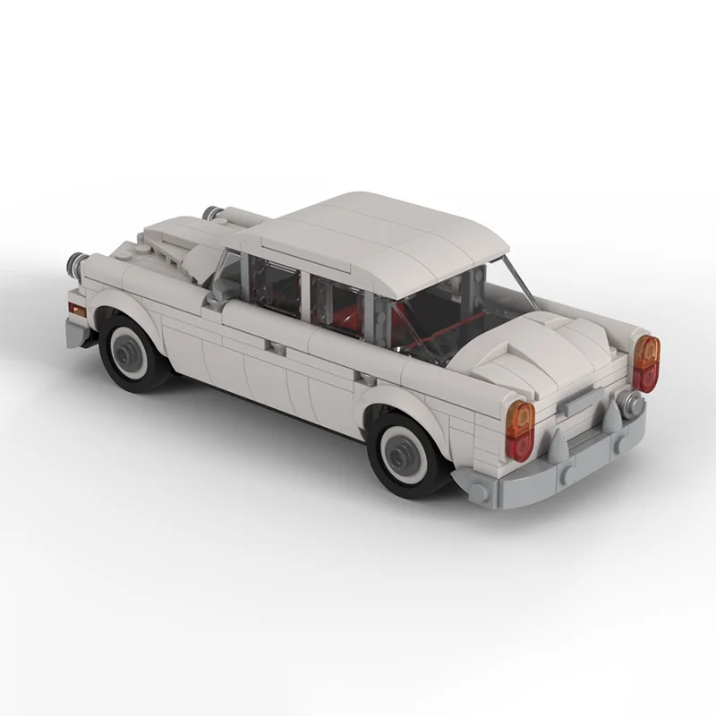 MOC Volvo Amazon Sedan campeón de velocidad edición estática modelo de coche clásico carreras juguete para niños regalo tecnología bloques de construcción