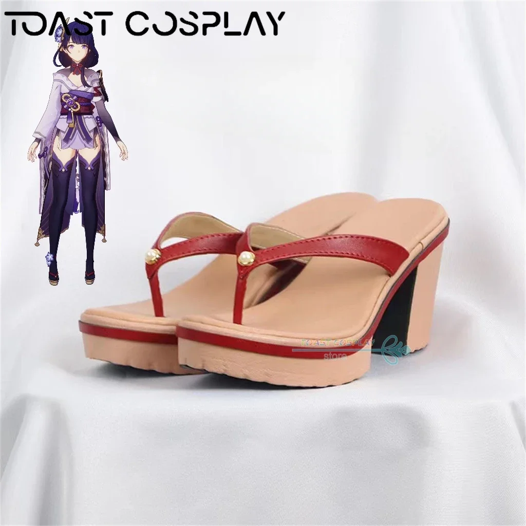 

Raiden Ei GenshinImpact Cosplay Shoes Anime Game Cos Boots Comic Raiden Ei Cosplay Costume Prop Shoes for Con Halloween Party