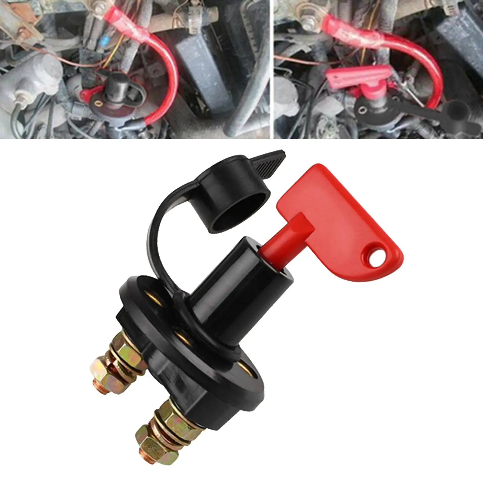 Car RV ATV Battery Isolator Switch Cut Off Disconnect Kill Key