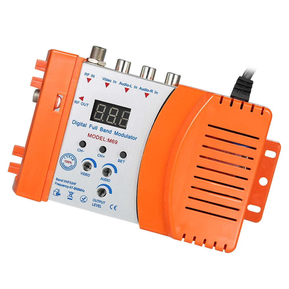 

RF-модулятор, аудио-видео конвертер для ТВ, 47-868 МГц, усилитель сигналов RHF/UHF ​ Совместим со всеми локальными системами кабельного телевидения
