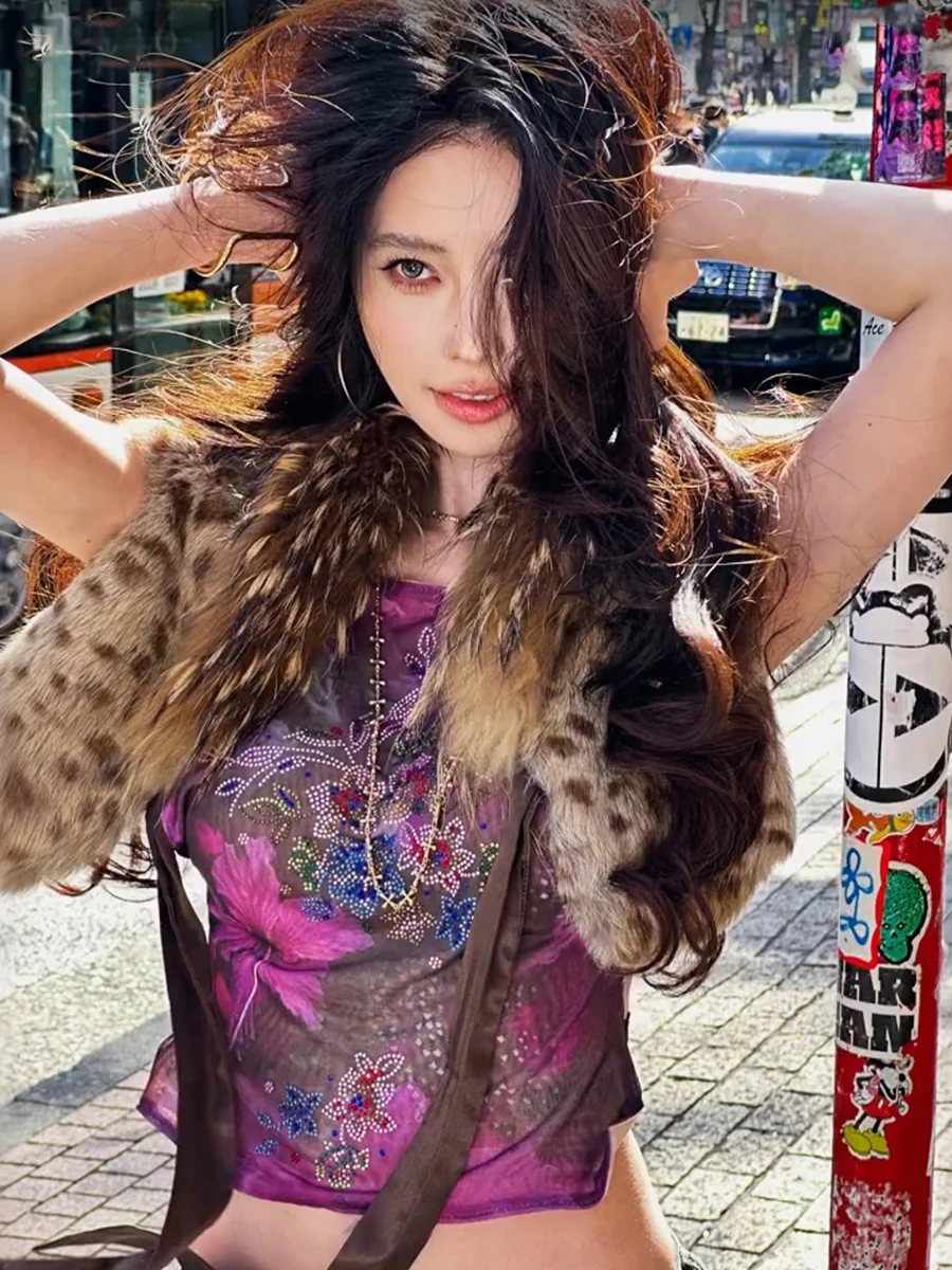 

Жилеты Жилеты Толстые женские двубортные с стулом Весенняя лоскутная укороченная одежда в стиле преппи Молодежная одежда Мягкая воздушная одежда без рукавов