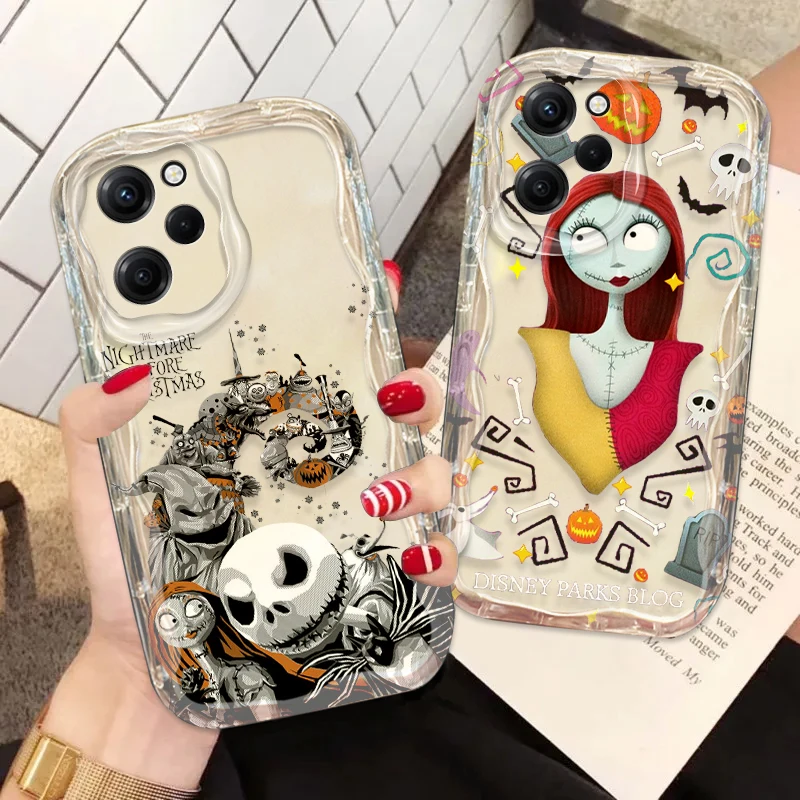 

NEW The Nightmare Before Christmas For Xiaomi Redmi Note 13 12 12S 11S 11 10 9 8 10A 9C Pro Plus 5G Wave Oil Cover Phone Case