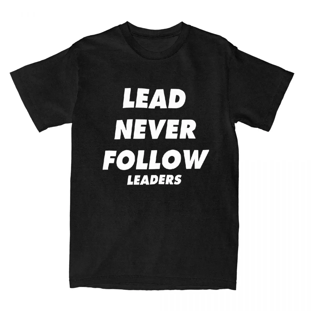 Men's Chief Keef Lead Never Follow Leaders T Shirt Cotton Clothes Vintage Short Sleeve Round Neck Tee Shirt Gift Idea T-Shirts