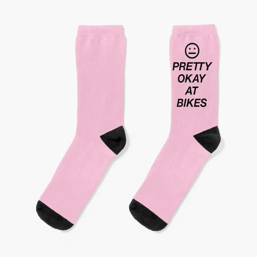 

Pretty Okay at Bikes Socks sport kids sheer funny gift Men's Socks Luxury Women's