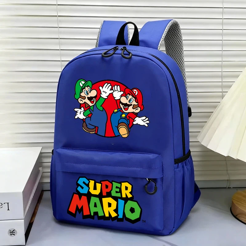 

Рюкзак большой вместимости Game Super Marios, детский рюкзак для путешествий на открытом воздухе с героями мультфильмов, повседневный школьный рюкзак для мальчиков и девочек