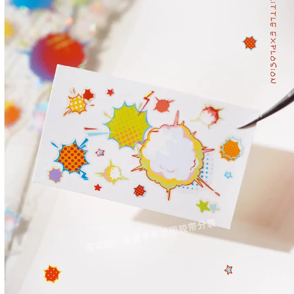 

pet washi tape B163 small explosion cartoon special effects scrapbook decoration diy sticker