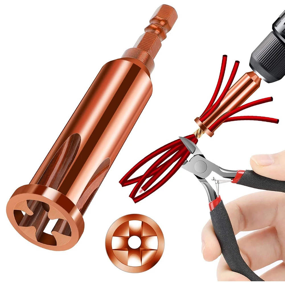 Tendencias ahora Herramienta universal para torsión de cables Pelacables y herramienta para pelar y torcer cables, impulsado por taladro