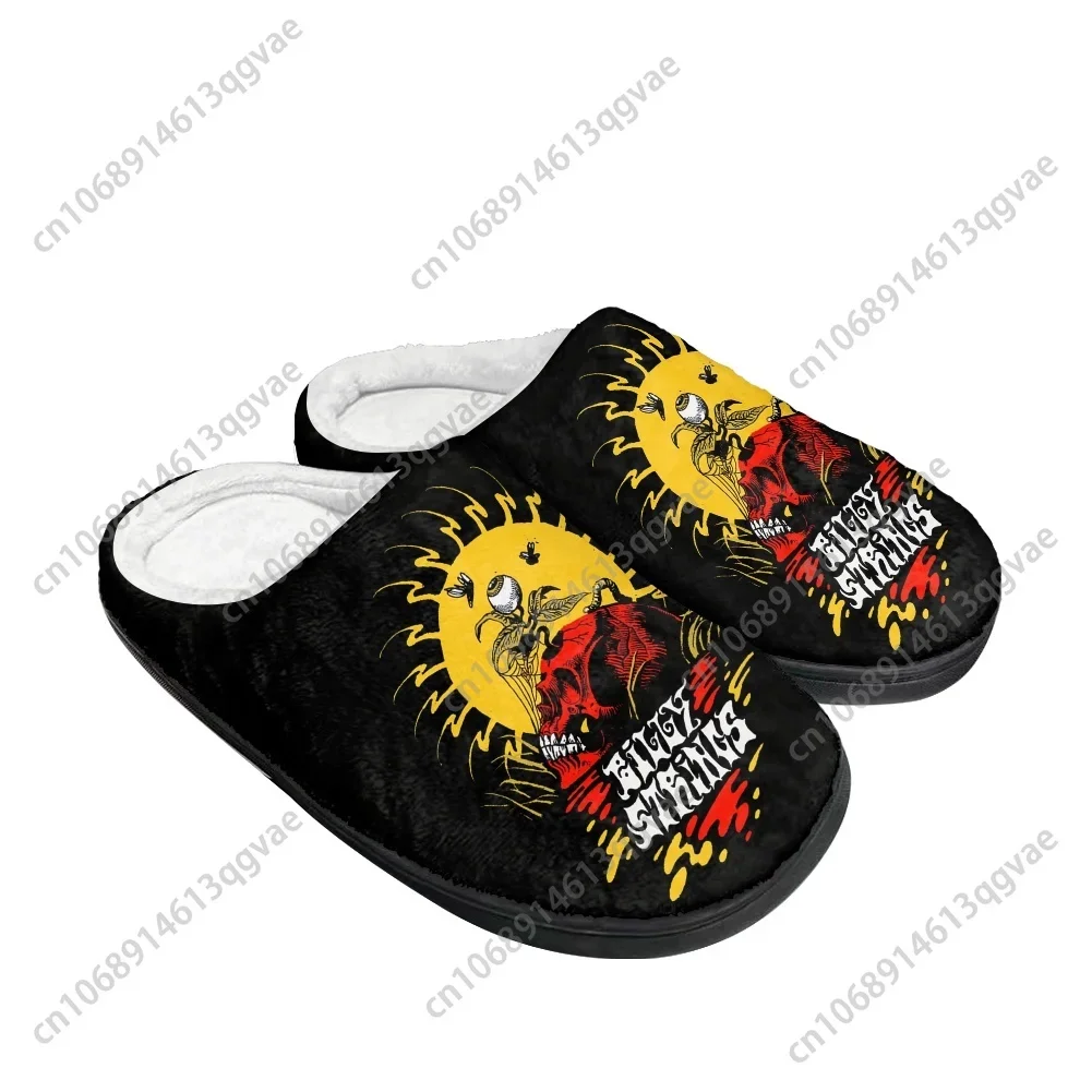Billy Music Strings American Guitarist Home Cotton Slippers Mens Womens Teenager Plush Bedroom Keep Warm Shoes Custom Slipper