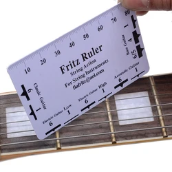 Guitar String Action Gauge String Pitch Ruler Measuring Tool Classical Electric Acoustic Guitar String Pitch Ruler Fritz Ruler