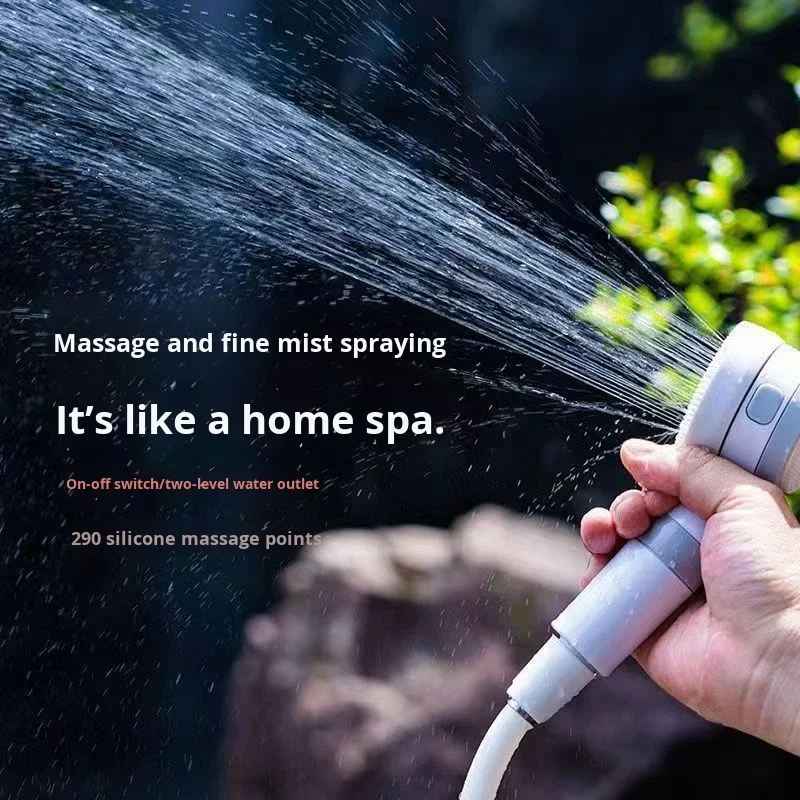 Cross-Border Camping Shower Head Self-Priming Pump Battery Powered Electric Mobile Portable Outdoor Shower for Toilet Use