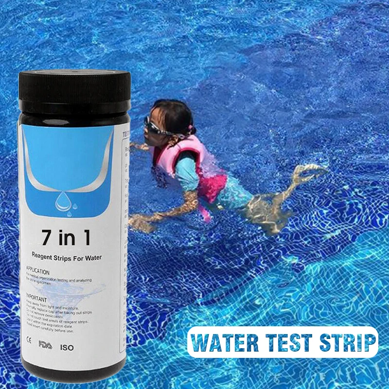 7-in-1 Aquarium Fish Tank Water Test Strips Kit Nitrite Nitrate PH Tester