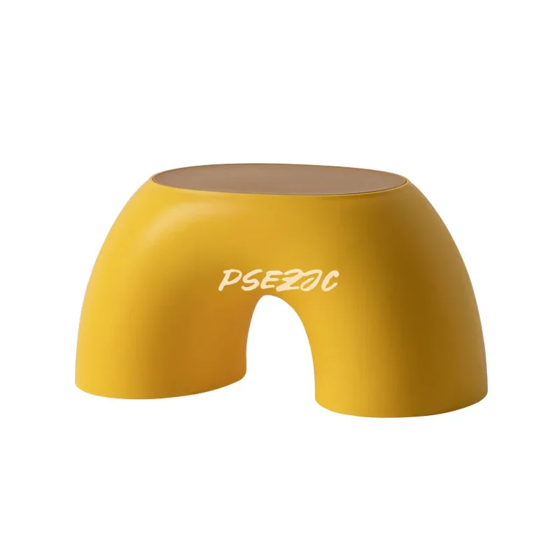 Home Minimalist Surround Shaped Small Stool Decoration Home Circular Anti Slip Shoe Changing Stool