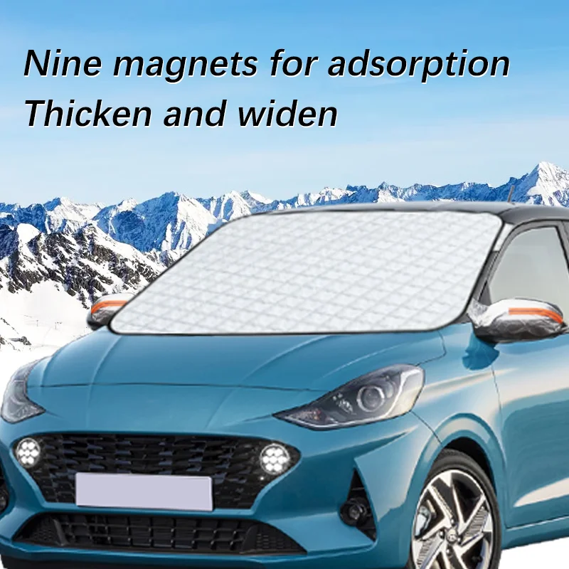 

Magnetic Car Windshield Snow Cover Winter Ice-Frost Guard Sun Shade Protector For Hyundai i10 2008-2017 Exterior Accessories