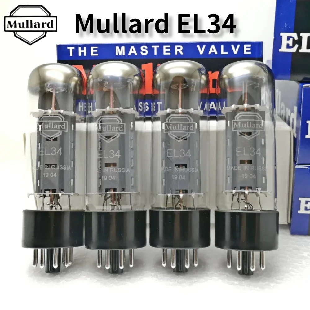 Mullard EL34 Vacuum Tube HIFI Audio Valve Replaces 6CA7 KT77 KT90 5881 6P3P KT66 Tube Amplifier Kit Diy Matched Quad