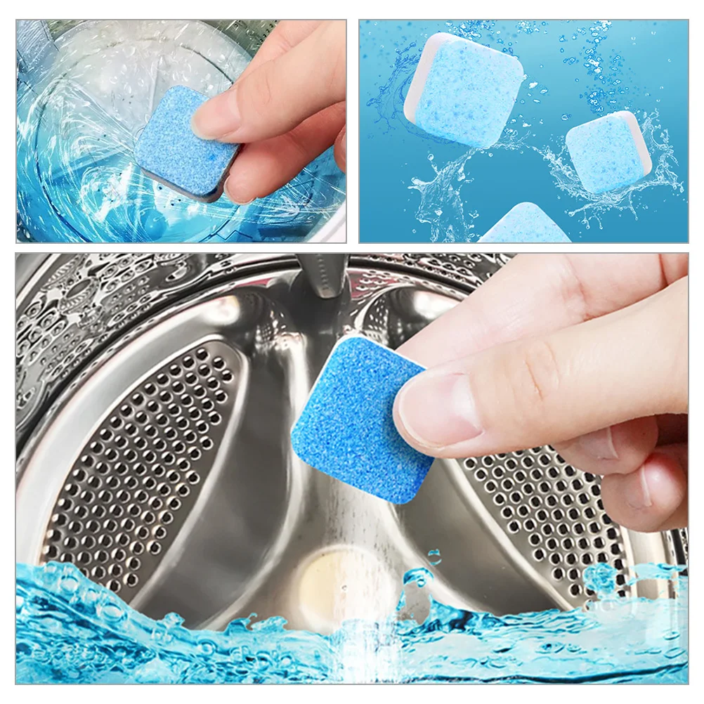 48 Pcs Washing Machine Effervescent Tablet Cleaning Tablets Cleaner Portable Washer Sodium Carbonate for