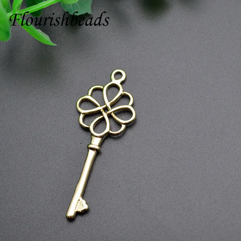 Unique Quality Gold Color Vintage Metal  Key Pendant Charms for Women Handmade DIY  Necklace Jewelry Making 30pcs