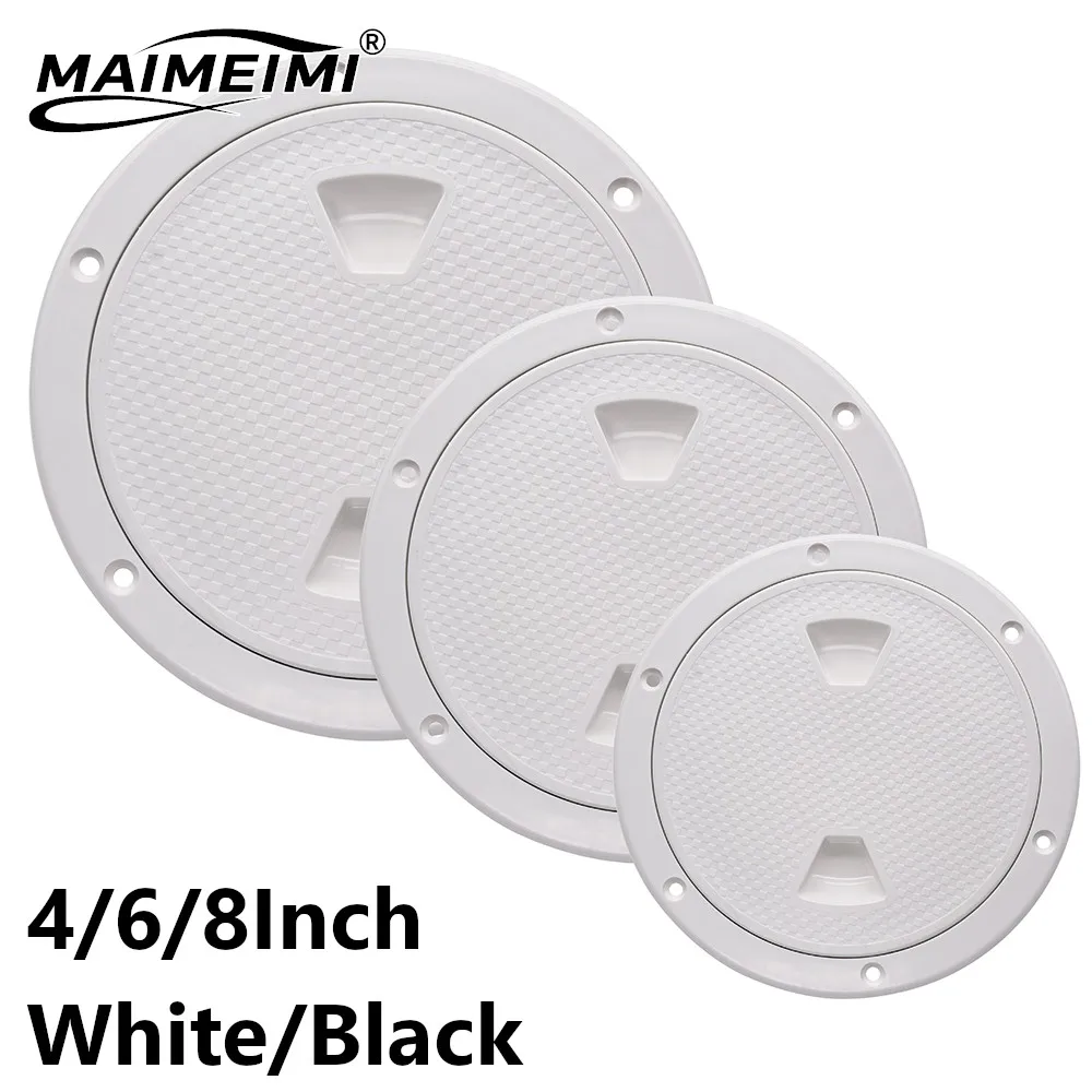 المضادة للأشعة فوق البنفسجية مقاومة للتآكل المسمار خارج قارب التفتيش غطاء فتحة ABS سطح السفينة لوحة مستديرة بيضاء مستديرة عدم الانزلاق التفتيش الفقرات