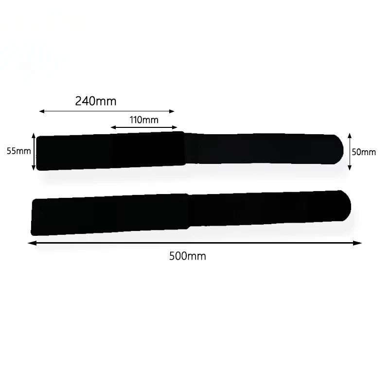 

50*500 mm Custom EVA +hook and Loop Snow Alpine Strap Snowboard Binding Ski Strap in Black Color