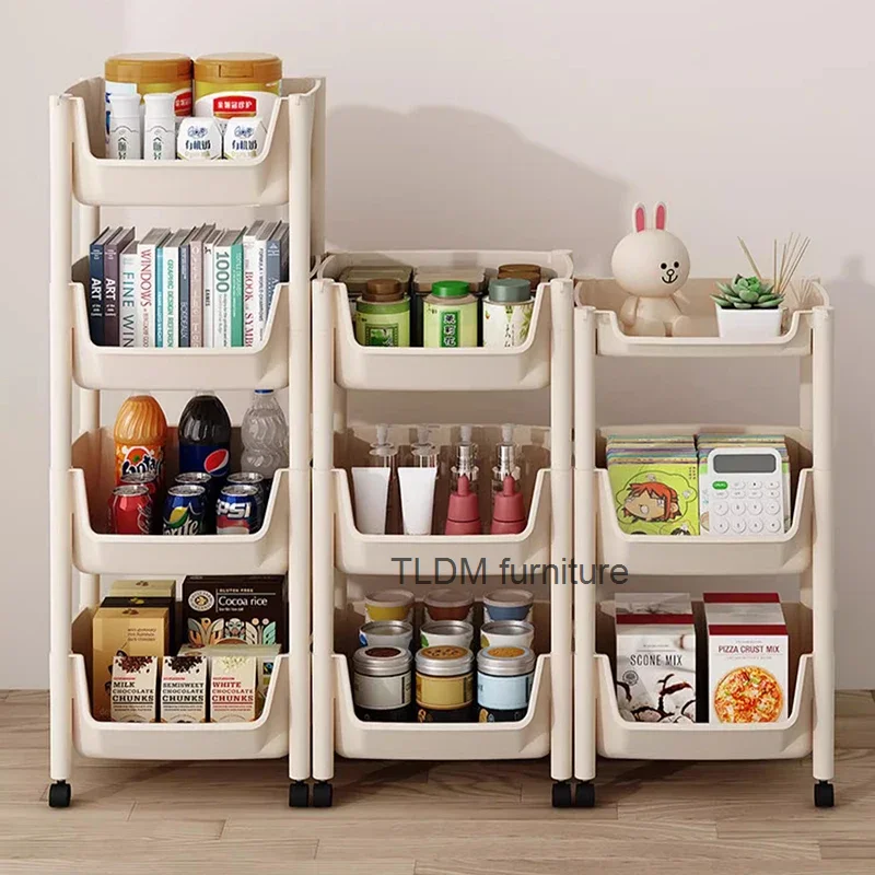 

Kitchen Cabinets Trolley Cart Accessories Fruit Basket Trolley Storage Sideboards Mobile Carrinho Auxiliar Kitchen Furniture SQC