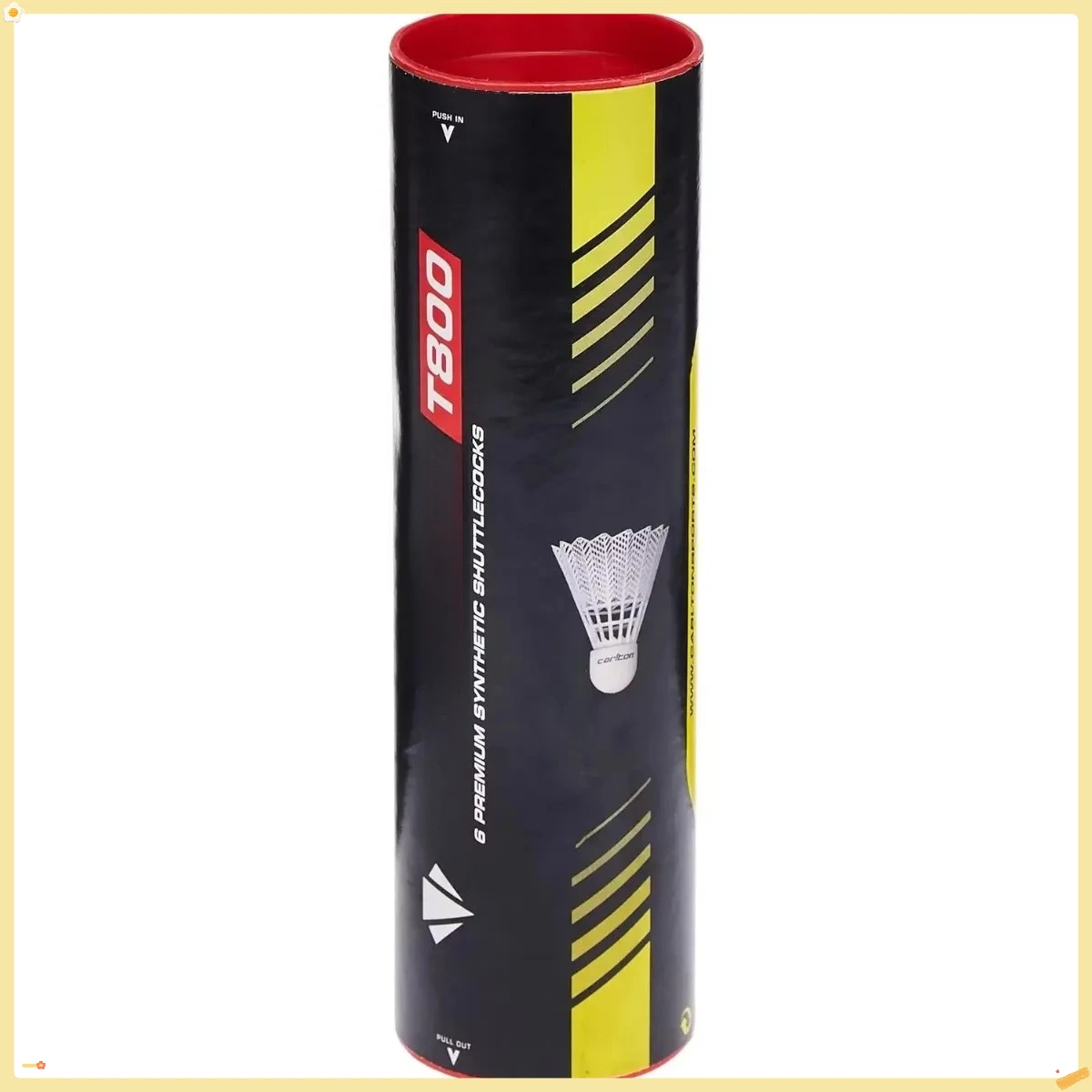 

Среднескоростной челнок для бадминтона T-800, белый 3,94 x 1,57 x 1,57 дюйма