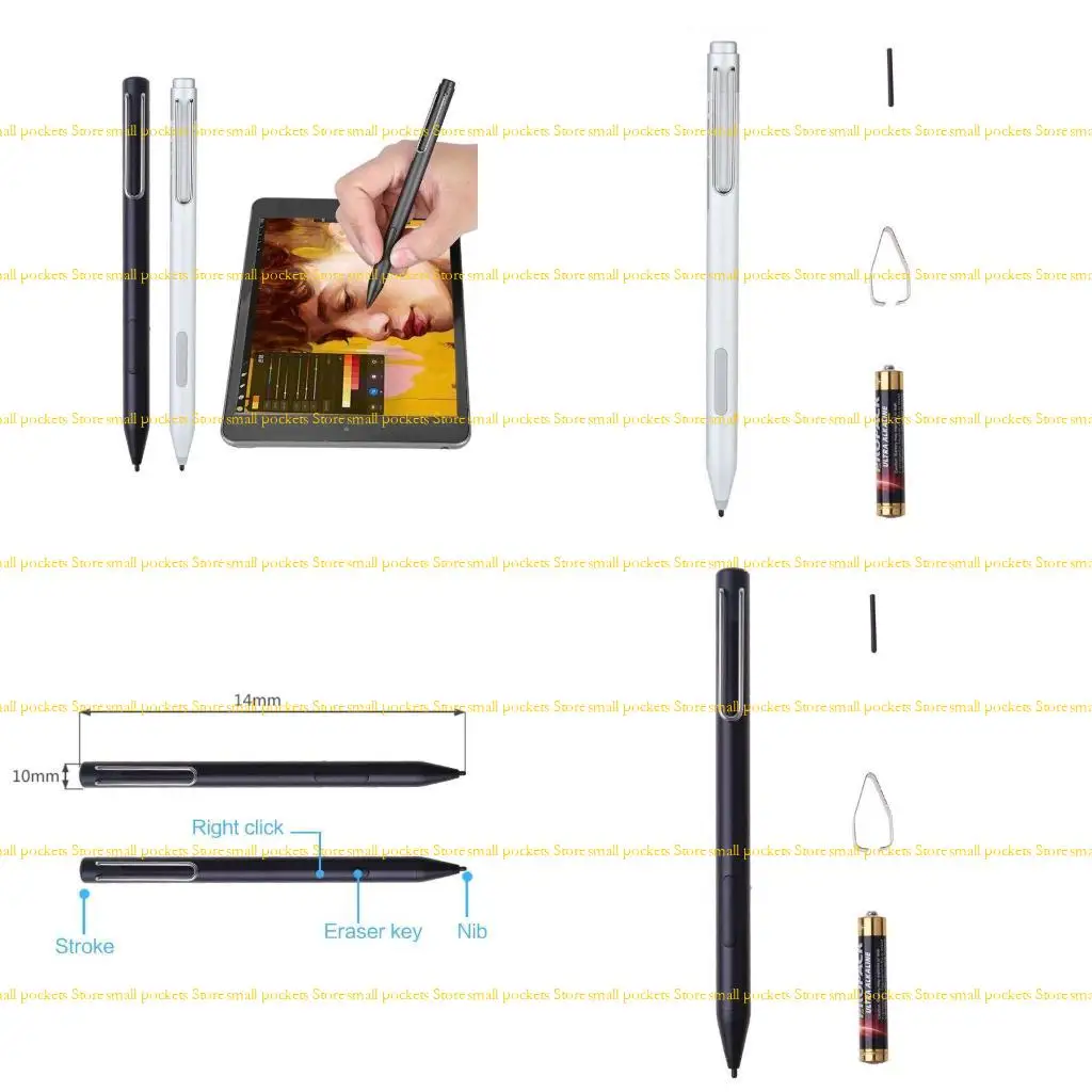

R1WD Capacitive for Touch Screen Pen For Microsoft Surface 3 3 4 5 Book Tablet PC for Smart Phone Pencil