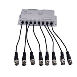 8CH HD CVI/TVI/AHD Passive Transceiver 8Channels Video Balun Adapter Transmitter BNC to UTP Cat5/5e/6 Cable 720P 1080P