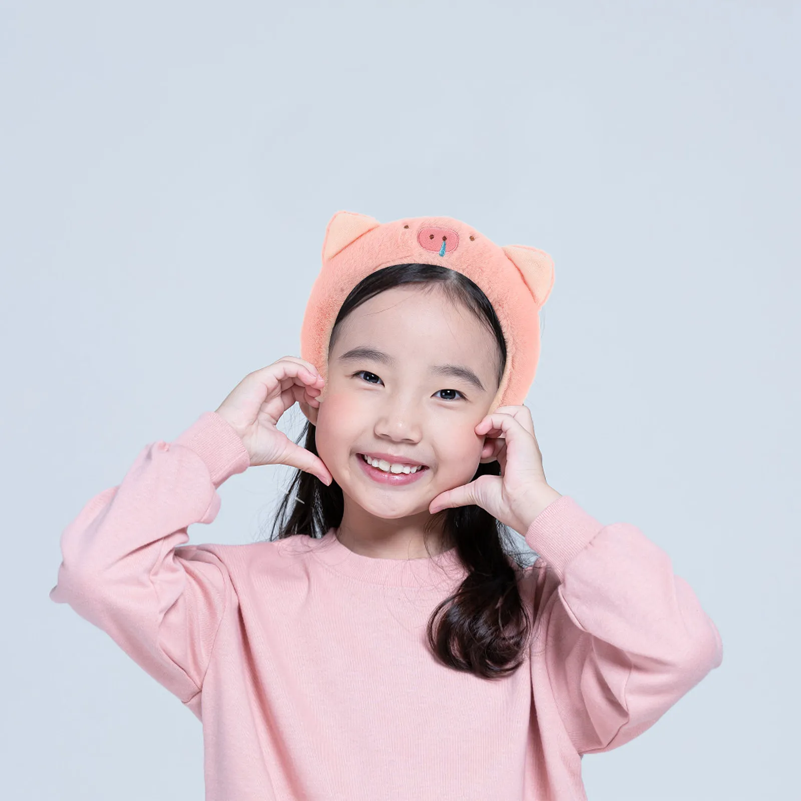 Pink Cartoon Pig Headband for Women Soft Comfortable Hairband for Makeup Application Face Cleansing Hairstyling and Daily Wear