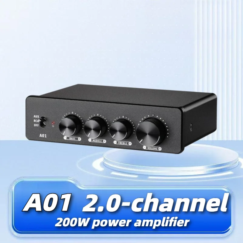 A01 200W High Power HIFI Amplifier TPA3116 Dual Core Power Amplifier