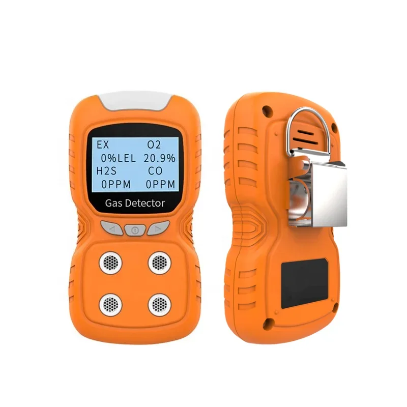 CO H2S O2 LEL 4 in 1 Detector de Gas Portatil Multi Gas Detector Monitor Digital Display Portable Multi Gas Detector