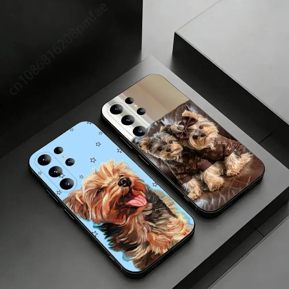 Dog Yorkshire Terrier Phone Case for Samsung Galaxy S20,23 Ultra S24,22 Plus S25,26,21FE TPU Cover
