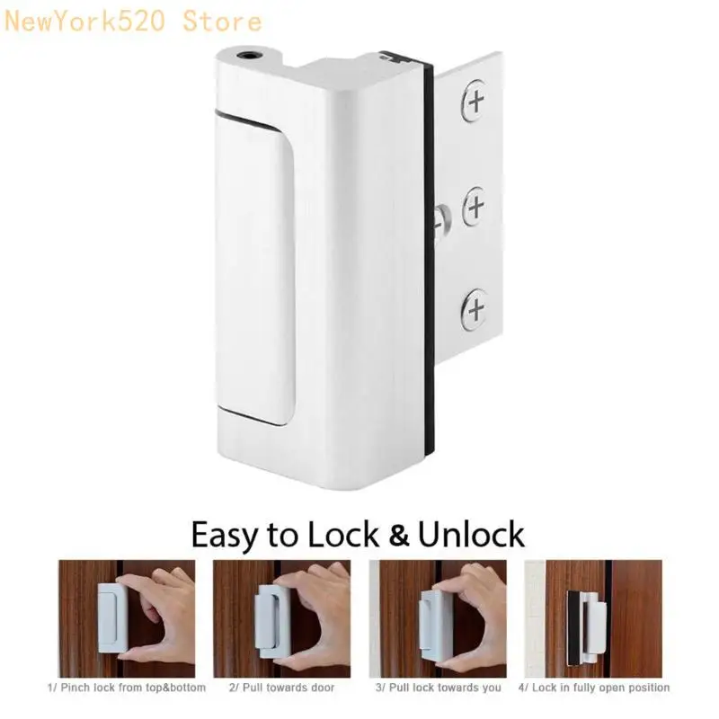 Home Security Door Lock Door Reinforcement Lock Childproof Front Doors Lock N84C