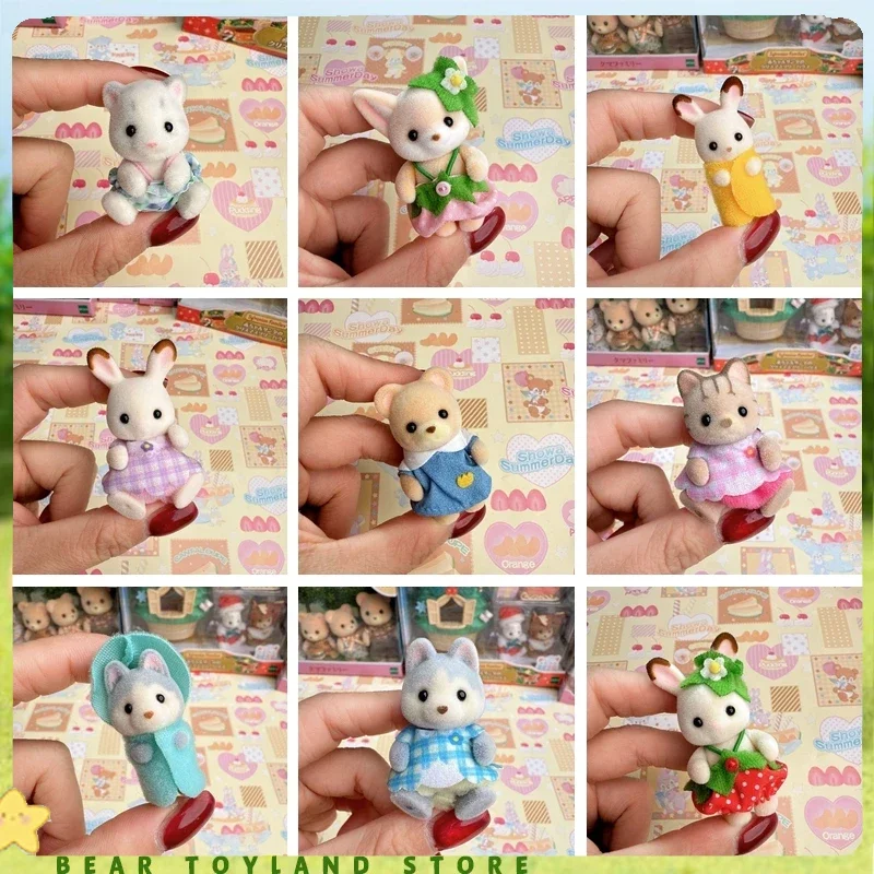 عائلات سيلفانيان ألعاب أطفال للأولاد كاليكو كريترز لعبة فتاة أنيمي شخصيات لطيفة تيرنورينز دمى صغيرة على شكل طفل للفتيات 3 #1