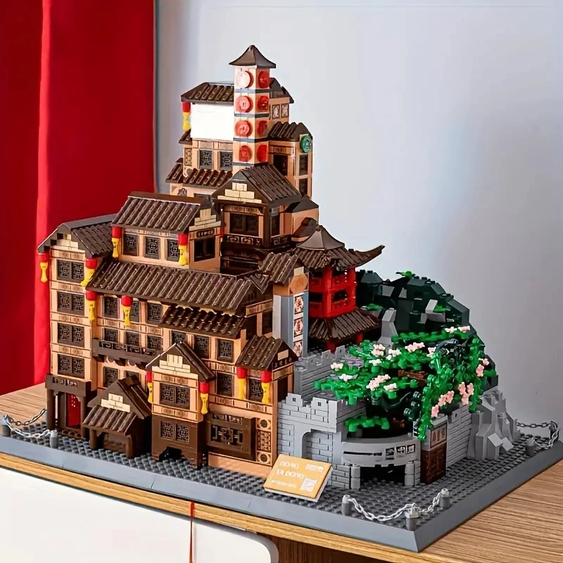 Hongyadong Bloques de construcción de rompecabezas 3D, 3680 piezas, decoraciones creativas y decoraciones de habitaciones, cumpleaños, día de San Valentín/Navidad/regalos navideños