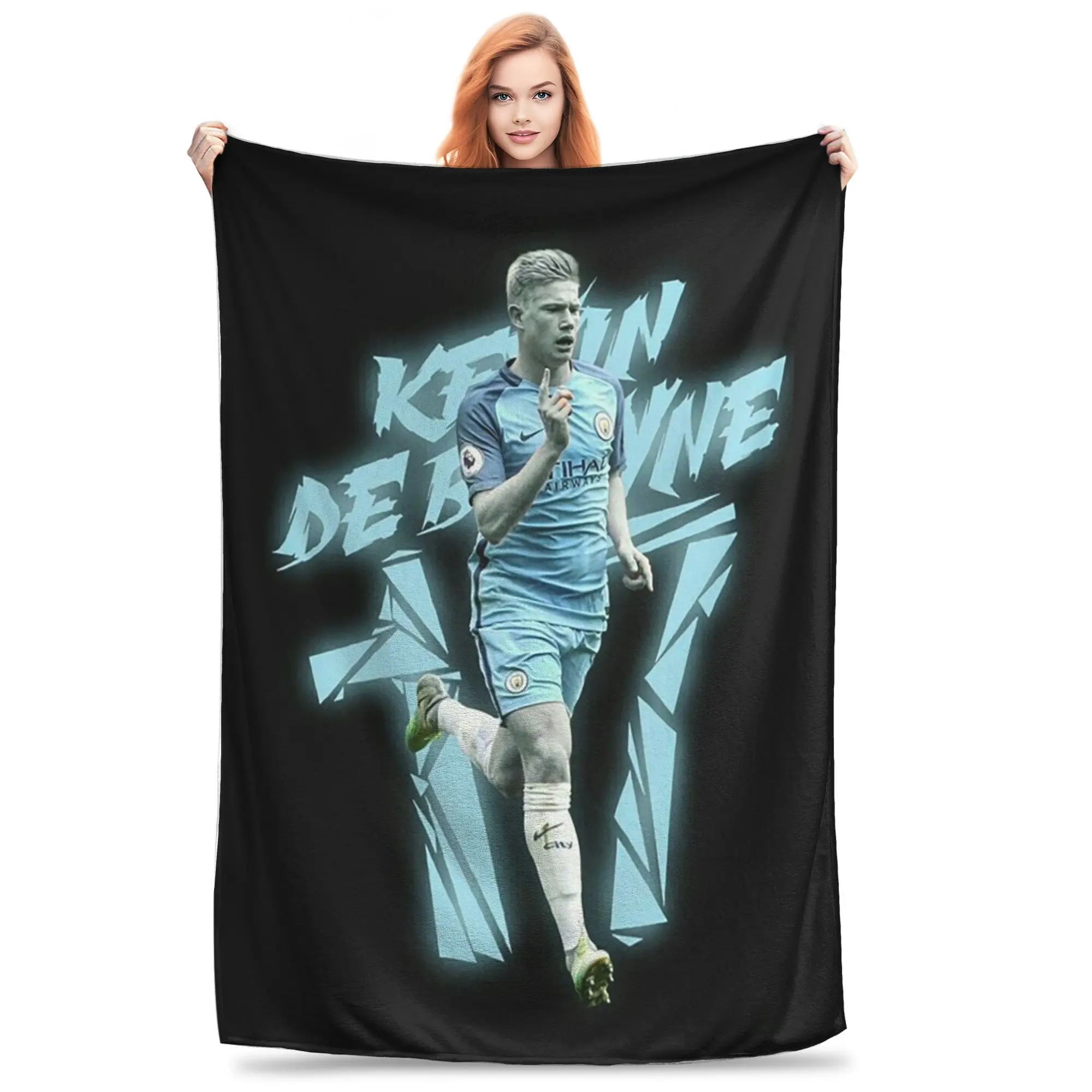 كيفن دي بروين تصميم البطانيات لينة الدافئة الفانيلا رمي بطانية الفراش للسرير غرفة المعيشة نزهة السفر المنزل الأريكة