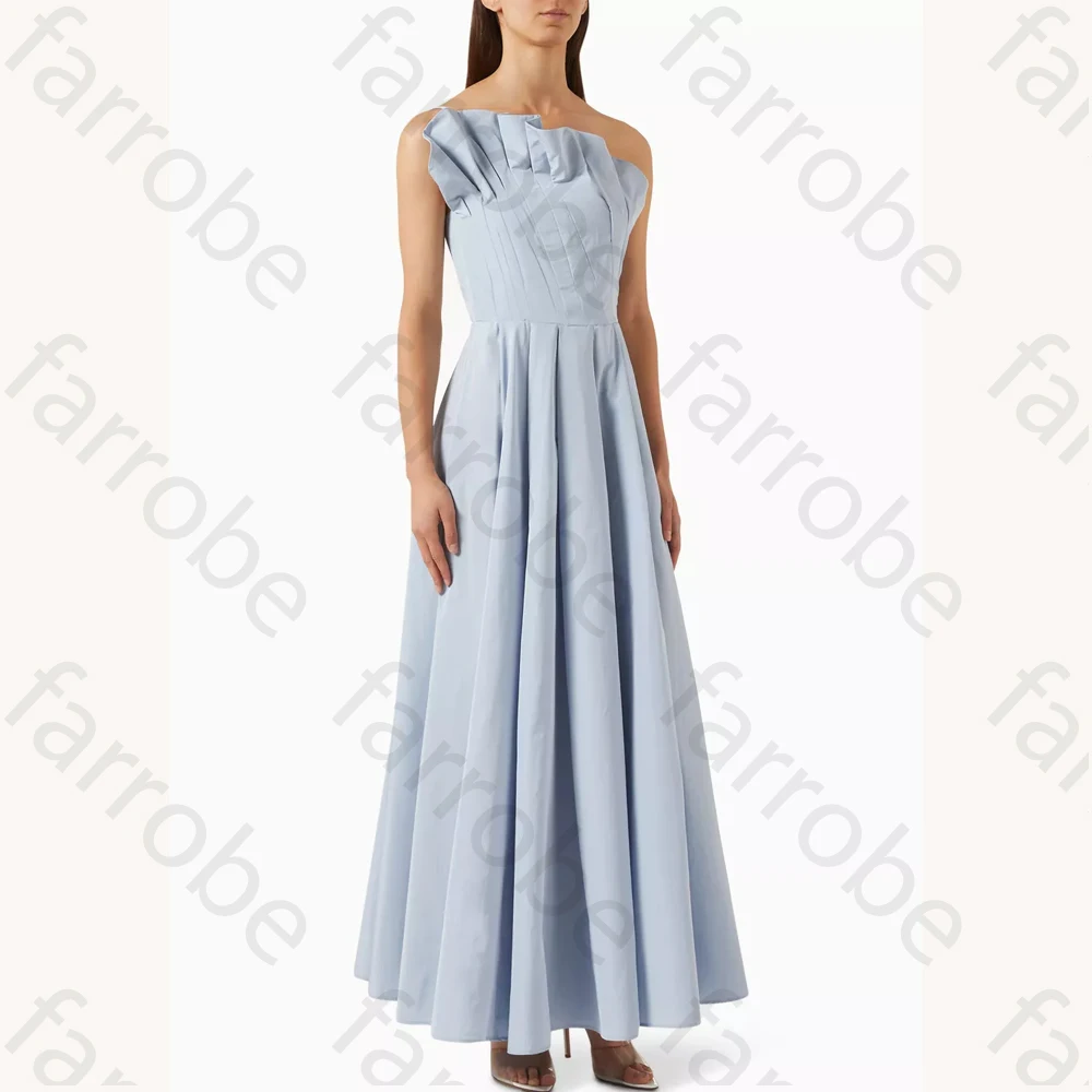 Customized One-shoulder Maxi Dress A-Line Evening Dresses Sleeveless Formal Exquisite High Quality Prom Party Gowns for Women