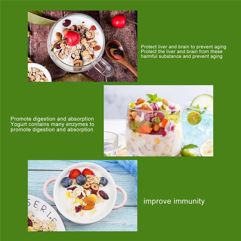 AT28-máquina compacta para hacer yogur griego, máquina para hacer yogur casero DIY para el hogar, yogur orgánico, fabricante de queso, enchufe estadounidense