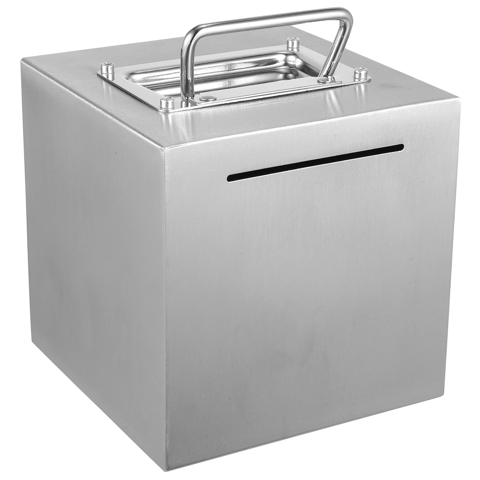 

Stainless Steel Piggy Bank Medium 15x15x15cm Coin Bank for Kids Adults Money Savings BoxReusable Metal Storage