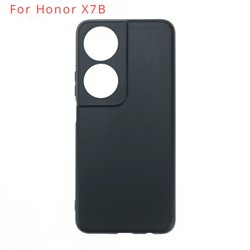 Phone Case for Honor X7B Protective Cover Soft TPU Clear Black Silicone Phone Cover for Honor X7B HonorX7B Funda Cases