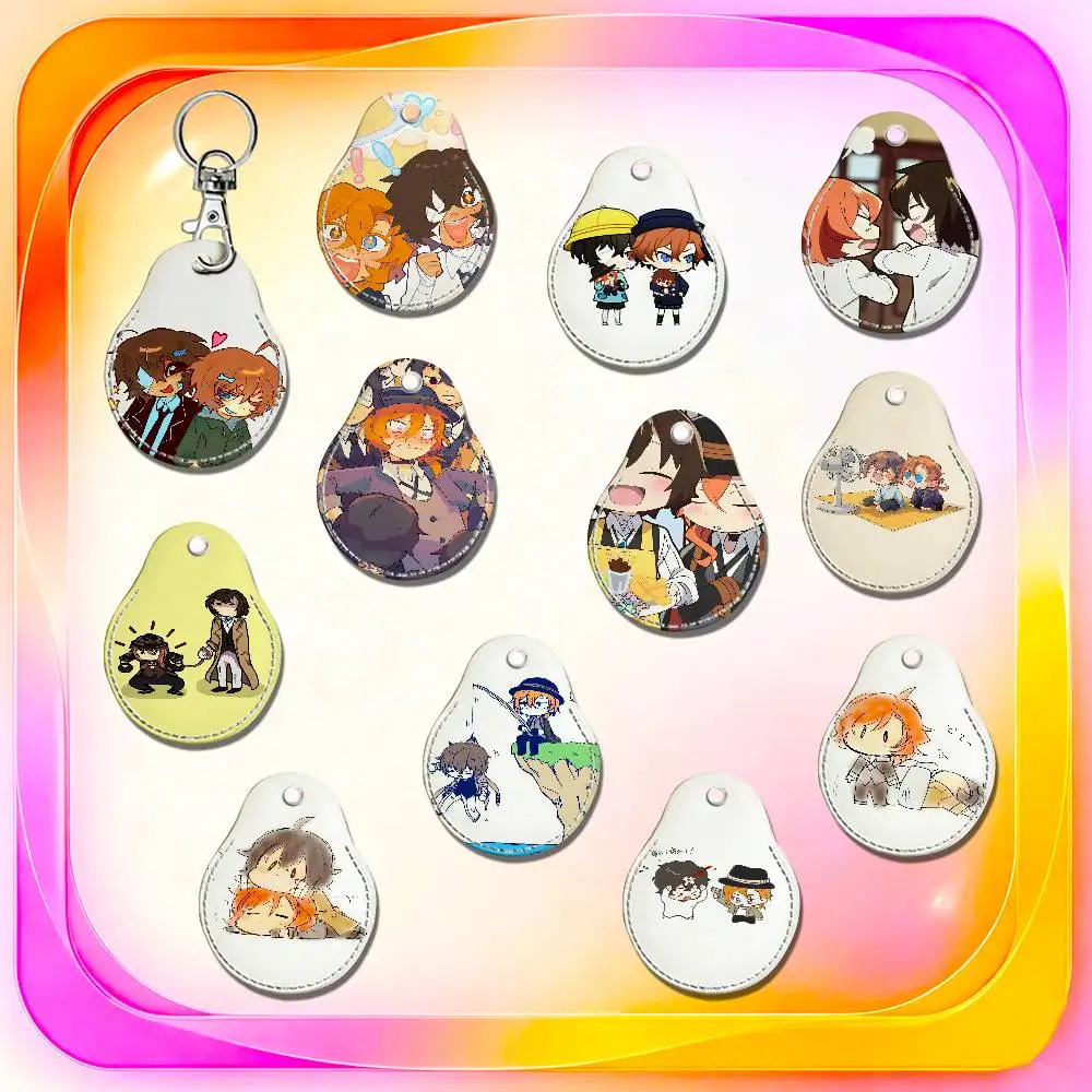 For Soukoku Dazai Chuuya Bungou Stray Dogs For Air Tag Case Card Holder Keychain ID Badge Credit Bank Access For AirTag Case