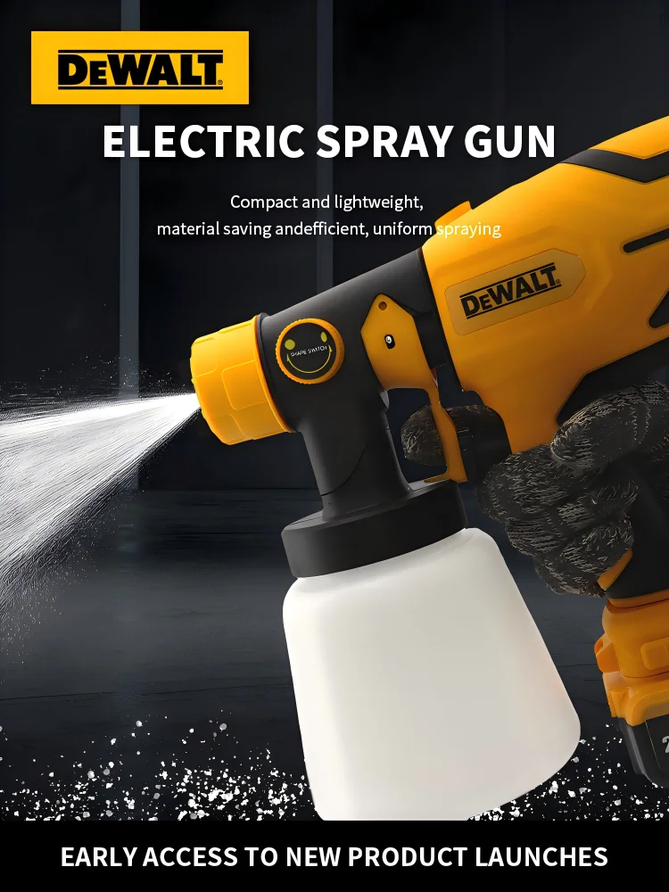 Dewalt Airbrush Brushless Electric Spray Gun Lightweight Paint Sprayer Uniform Spray for Home Improvement And DIY Projects image 6