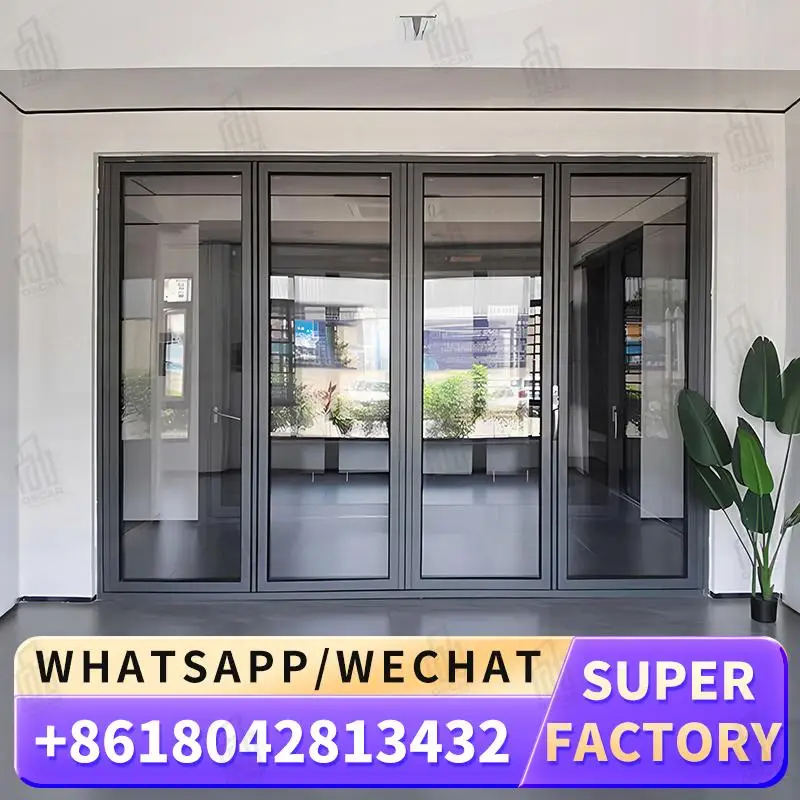 

Customizable Foldable Windows Door for European Commercial Spaces Innovative Factory Direct Windows Foldable door