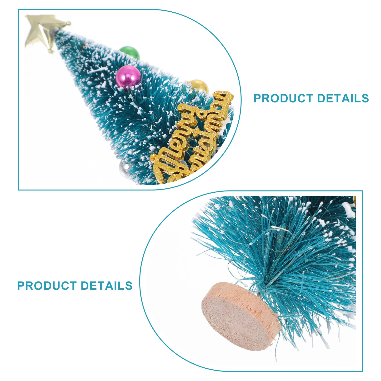

2Pcs Mini Christmas Tree Decorations Small Xmas Trees for Desktop Home Party Decor Festive Table Ornament Xmas Showcase Decors