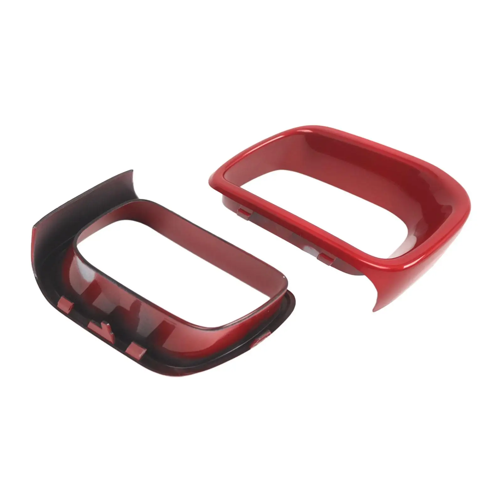 2Pcs Front Air Duct Brake Cover Bezel Replacement 51117337809 51117337810 Automotive Accessories Simple Assembly Red