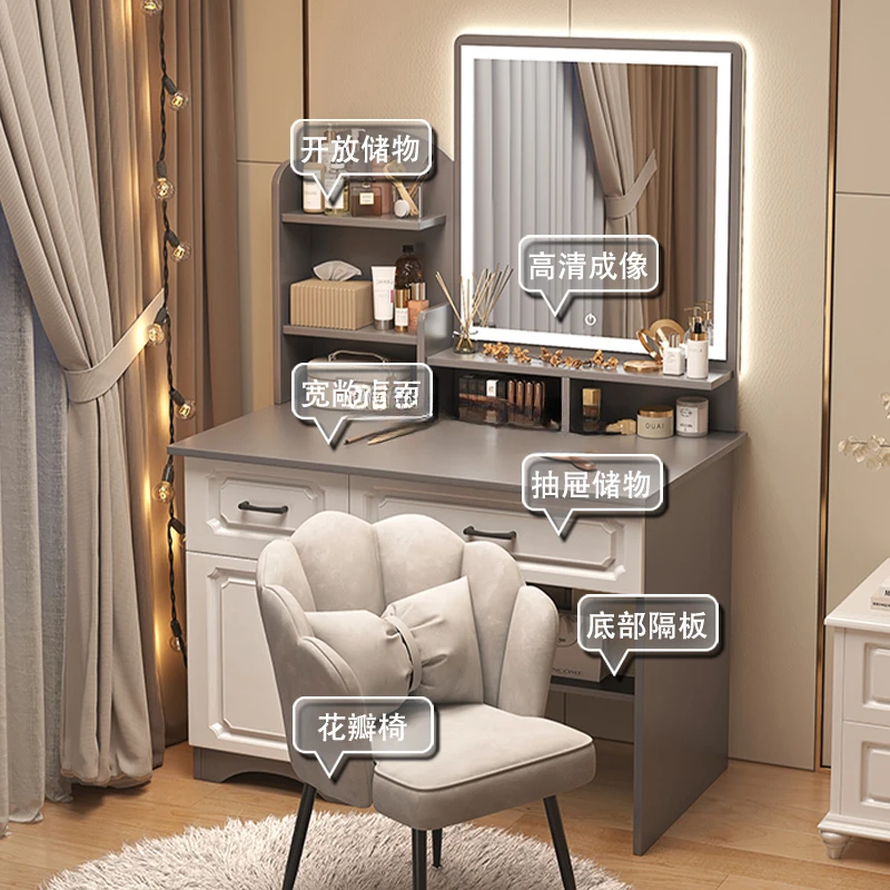 Drawers Storage Vanity Hairstyle Women Mirror Dressing Table For Bedroom Makeup Fashion Desk Comoda Pra Quarto Furniture